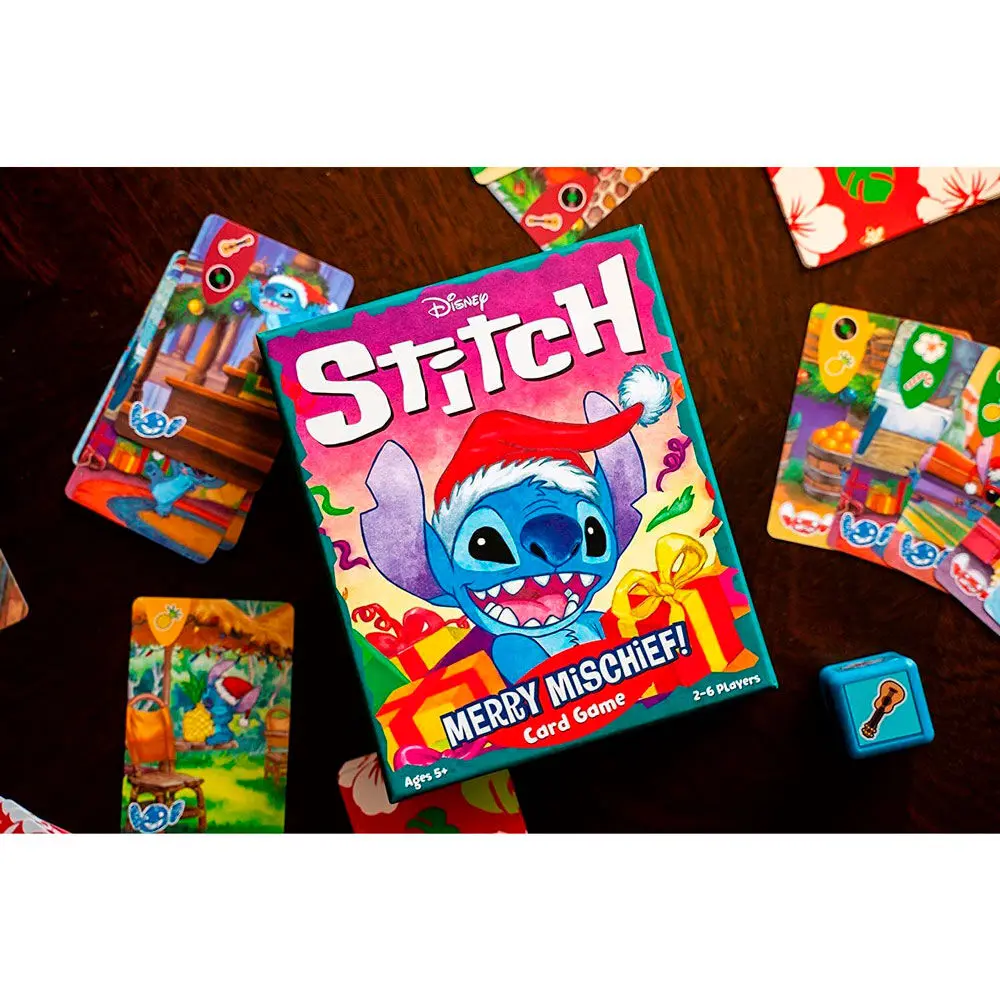 English Disney Stitch Merry Mischief card game product photo