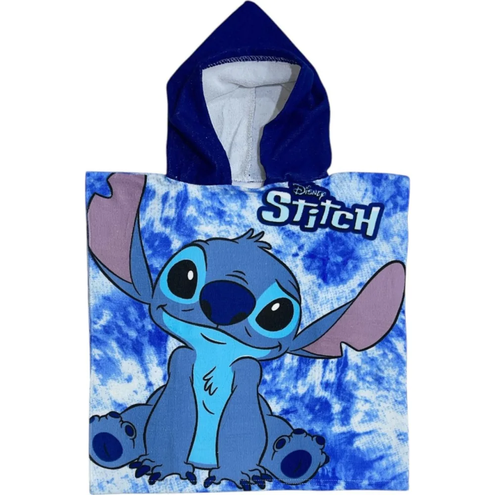 Disney Stitch microfibre poncho towel product photo