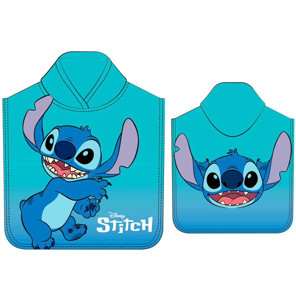 Disney Stitch microfibre poncho towel termékfotó