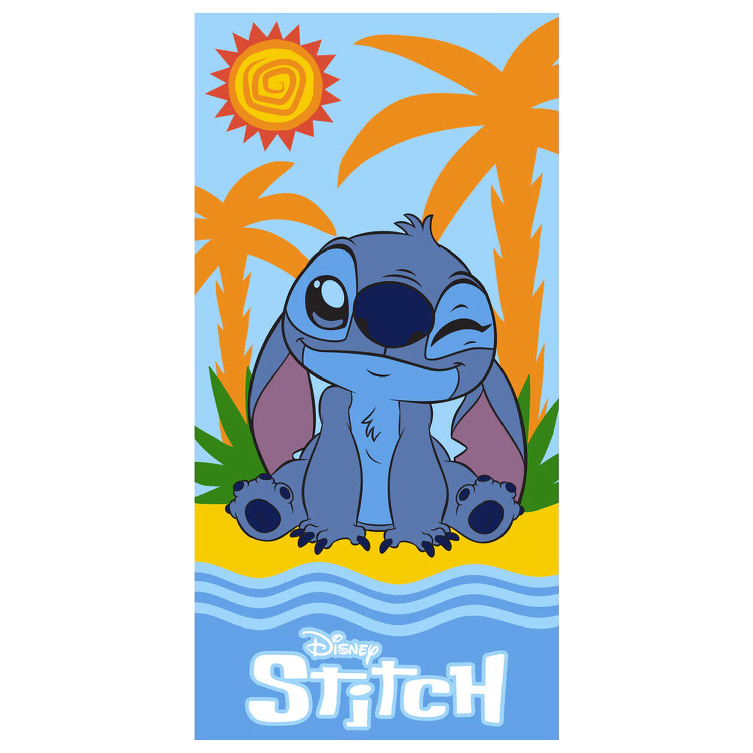 Disney Stitch microfibre beach towel product photo