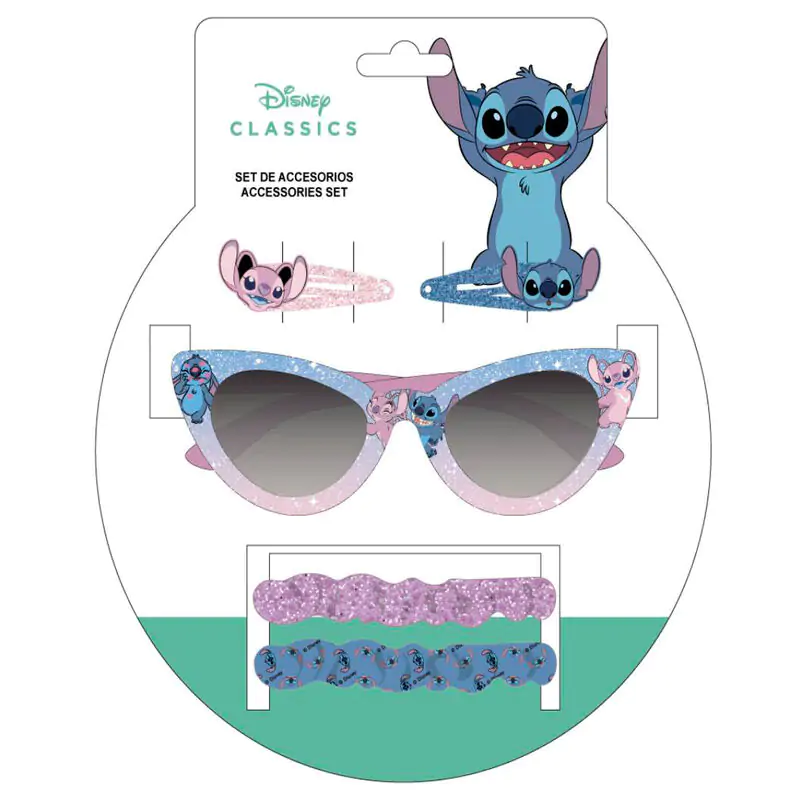 Disney Stitch sunglasses and hair accessory set product photo