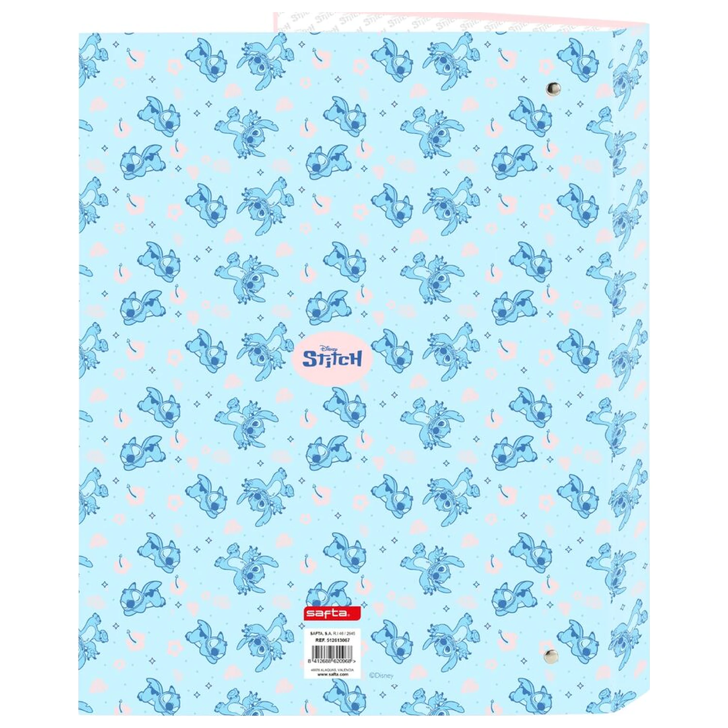 Disney Stitch Ohana A4 cardboard 4 rings binder product photo