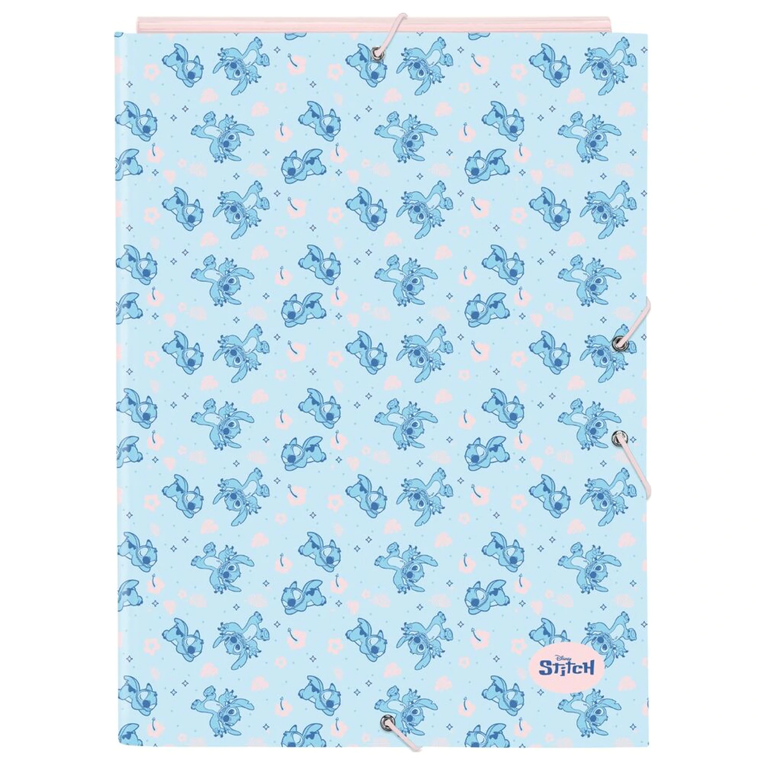 Disney Stitch Ohana A4 cardboard binder with flaps product photo