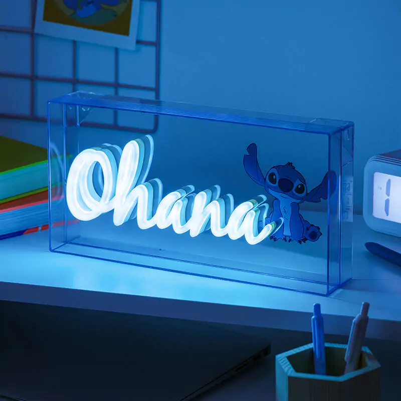 Disney Stitch Ohana LED lamp product photo