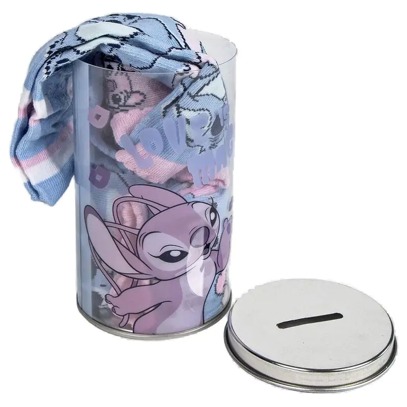 Disney Stitch Money box and Socks Pack 27/30 product photo