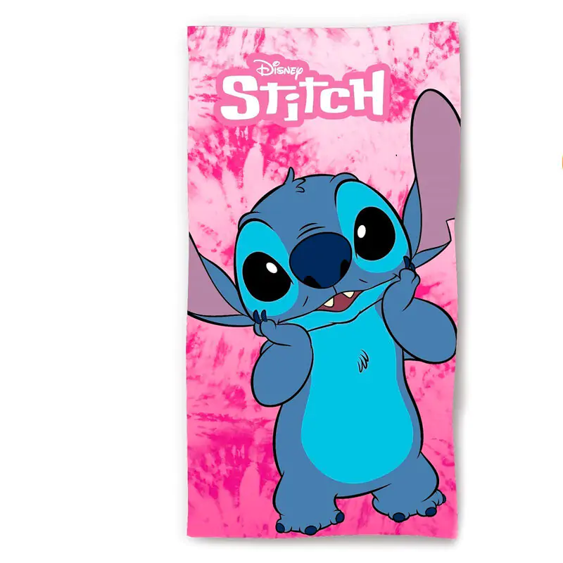 Disney Stitch Pink cotton beach towel product photo