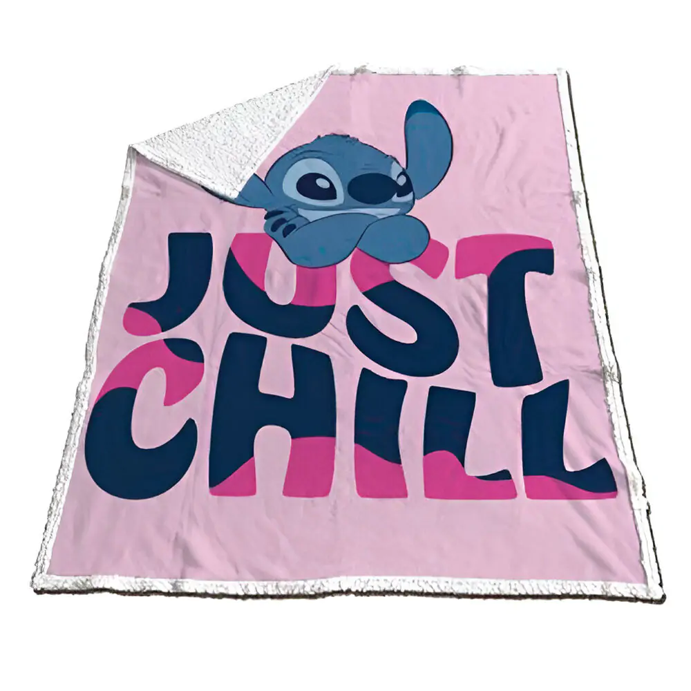 Disney Stitch coral sherpa blanket 120x150cm product photo