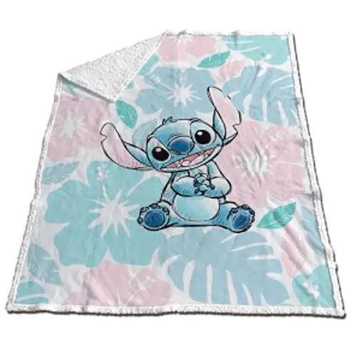 Disney Stitch coral sherpa blanket 130x170cm product photo