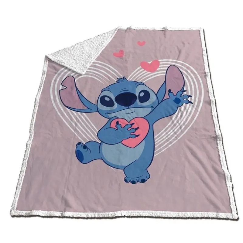 Disney Stitch coral sherpa blanket termékfotó