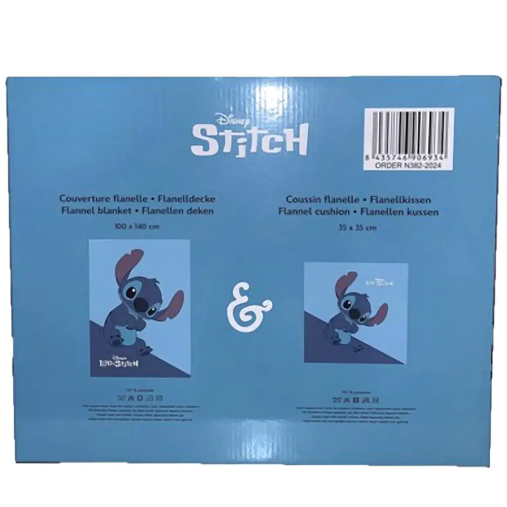 Disney Stitch polar blanket + cushion set termékfotó