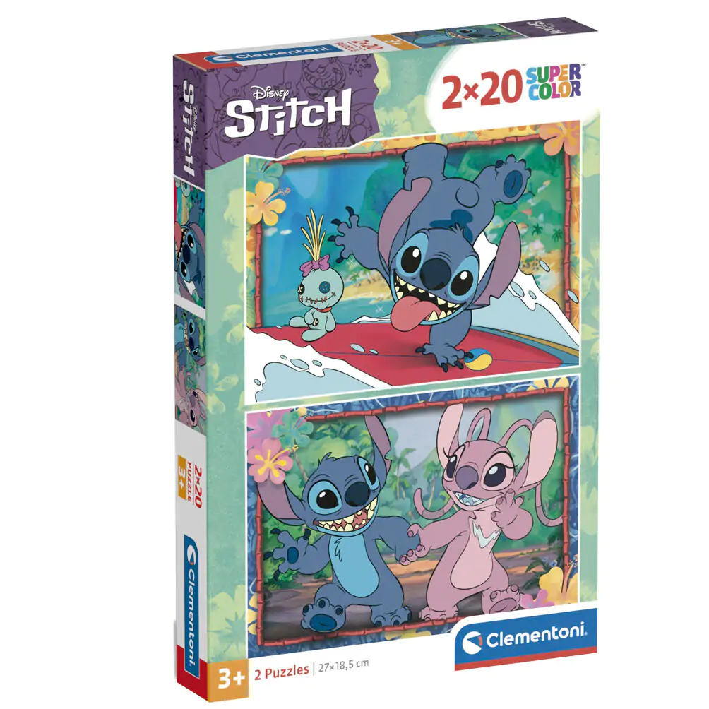 Disney Stitch puzzle 2x20pcs termékfotó