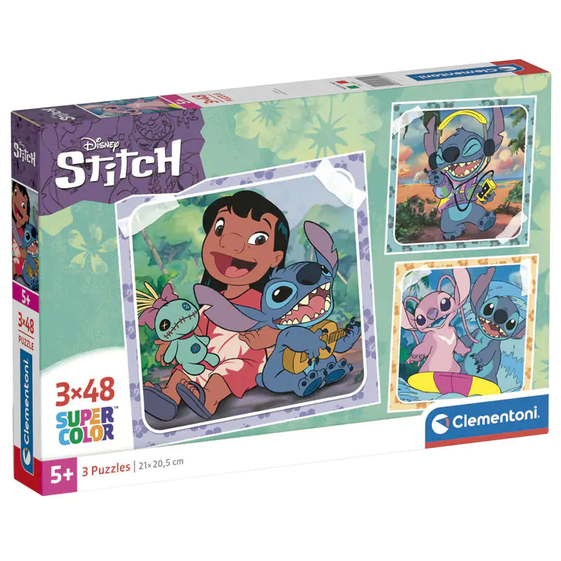 Disney Stitch puzzle 3x48pcs product photo