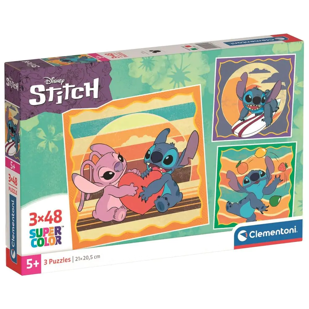Disney Stitch puzzle 3x48pcs product photo