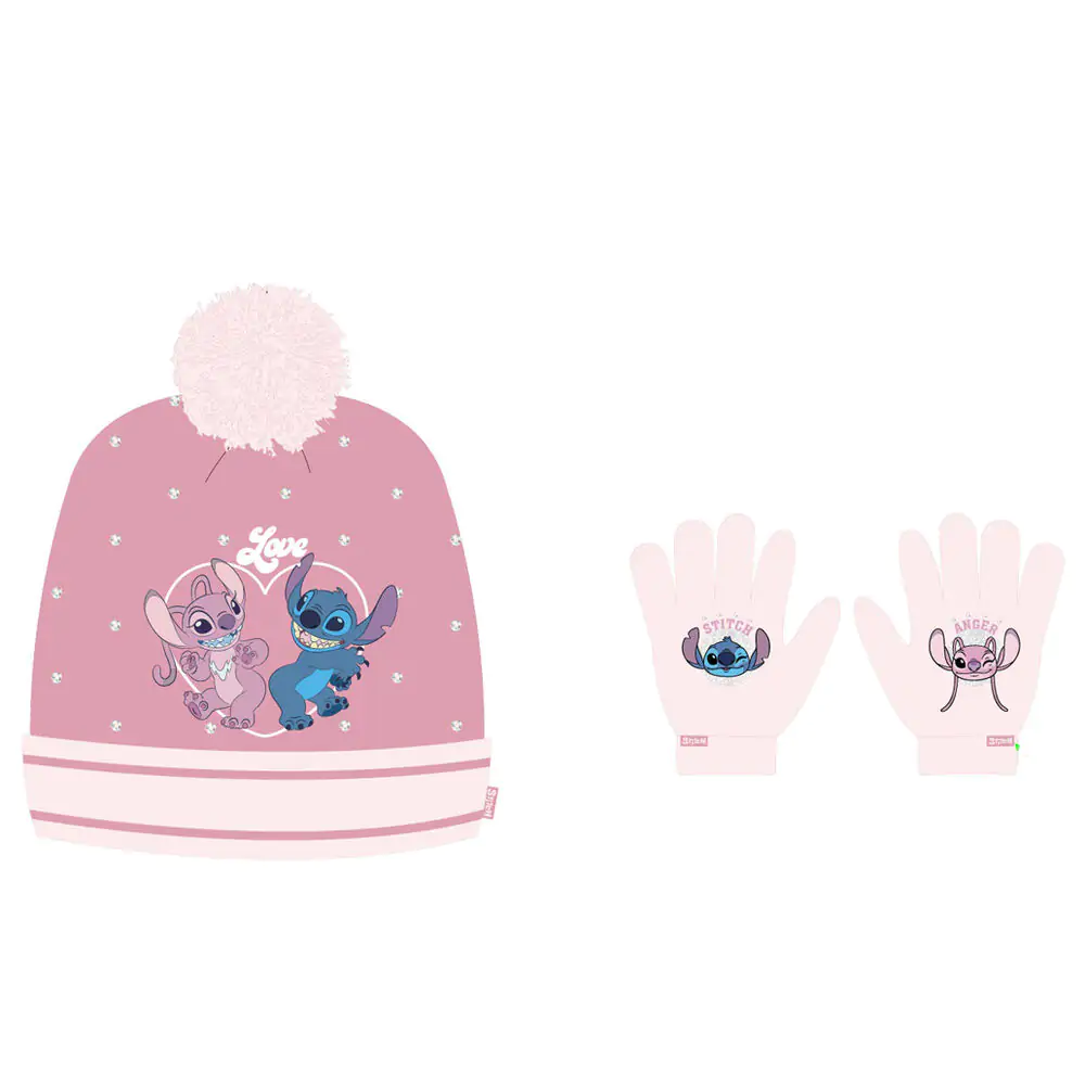 Disney Stitch hat and gloves set termékfotó