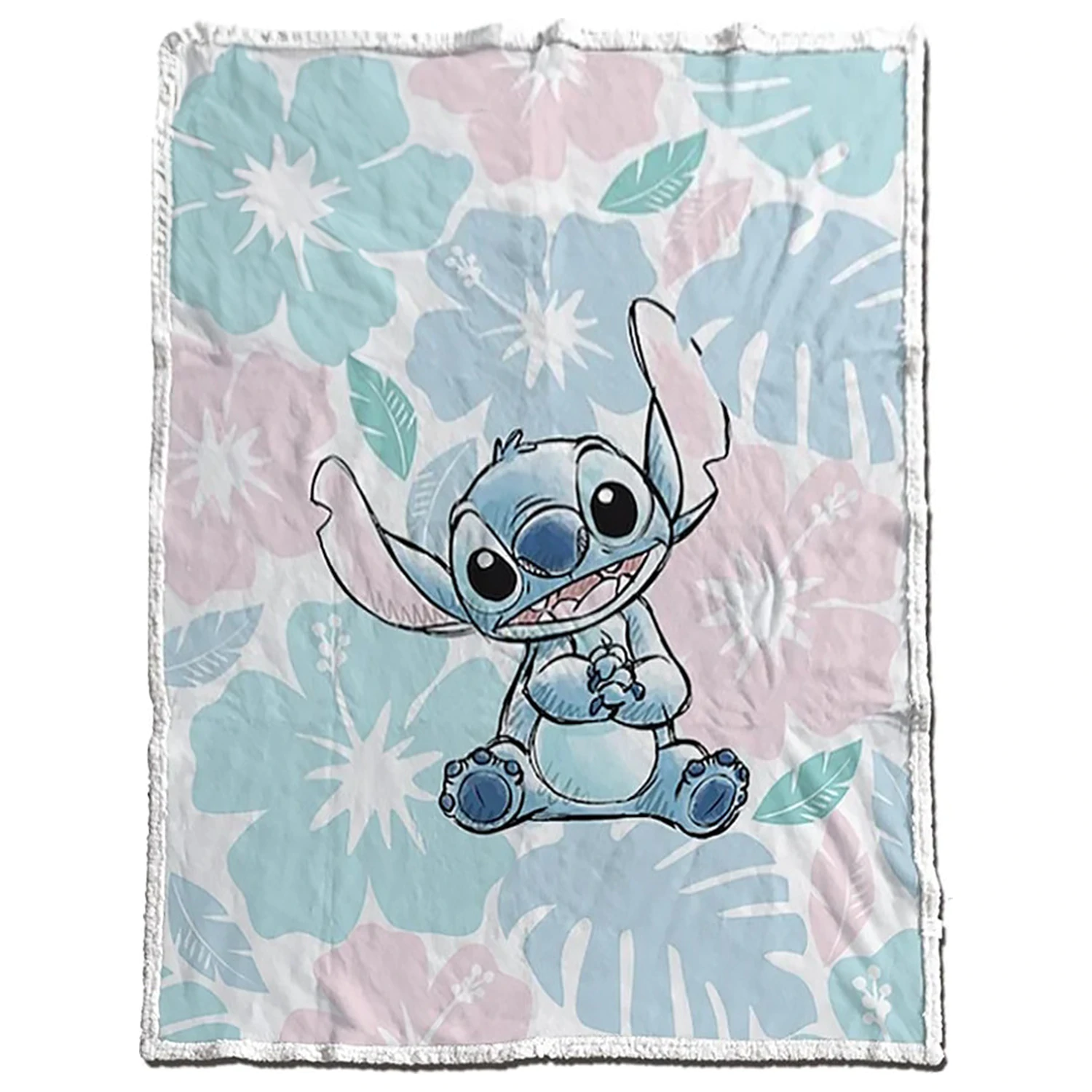 Disney Stitch Settle sherpa blanket product photo