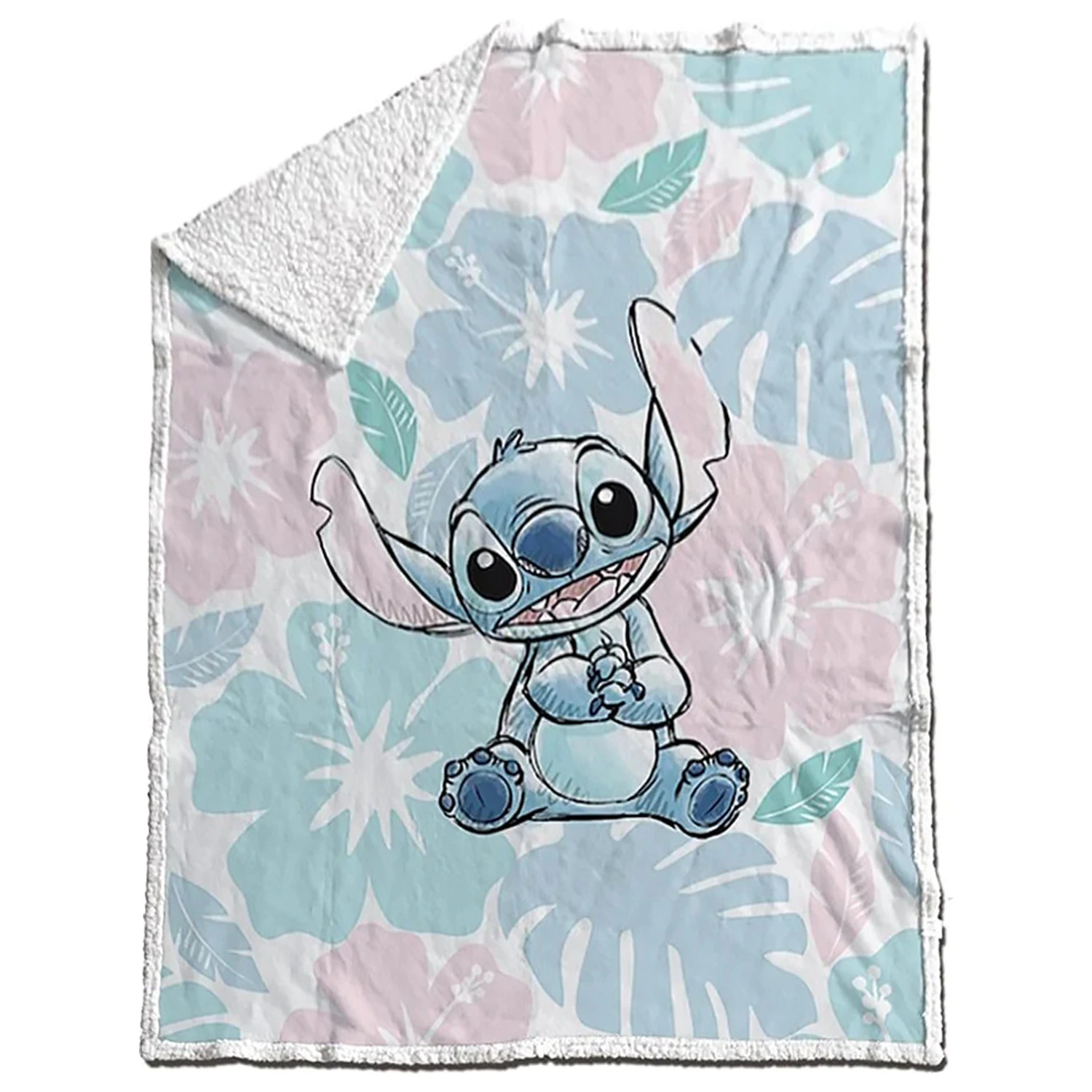 Disney Stitch Settle sherpa blanket product photo