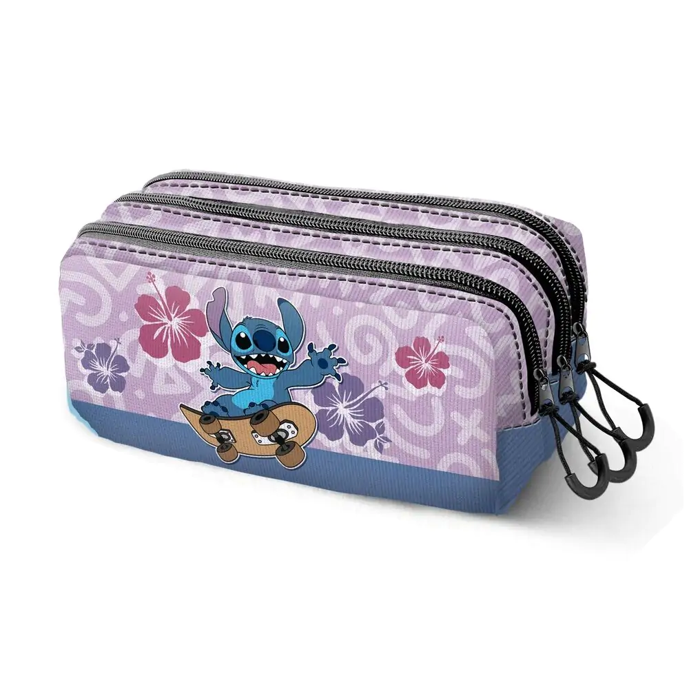 Disney Stitch Skate triple pencil case termékfotó