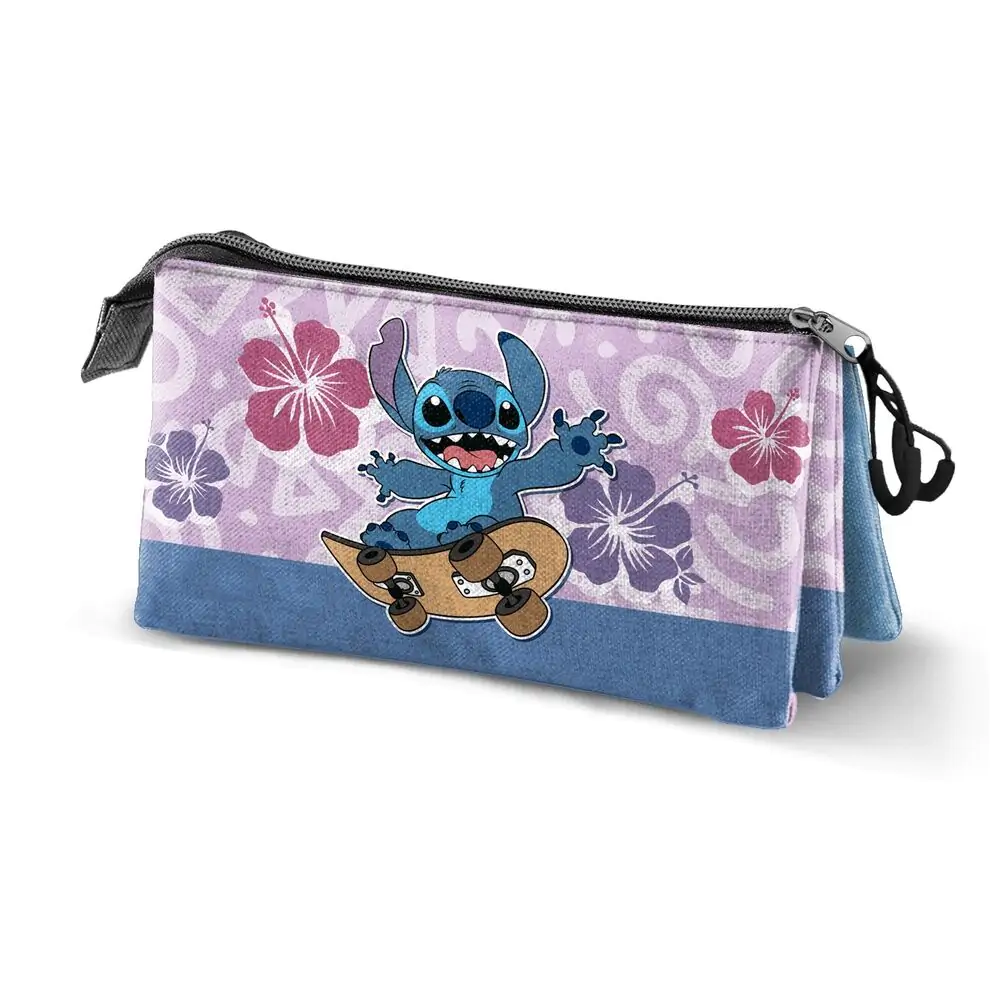 Disney Stitch Skate triple pencil case termékfotó