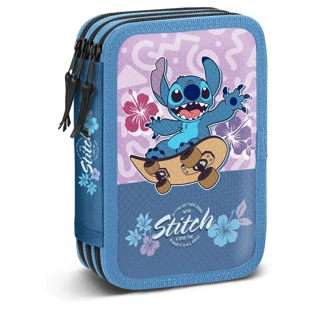 Disney Stitch Skate triple pencil case termékfotó