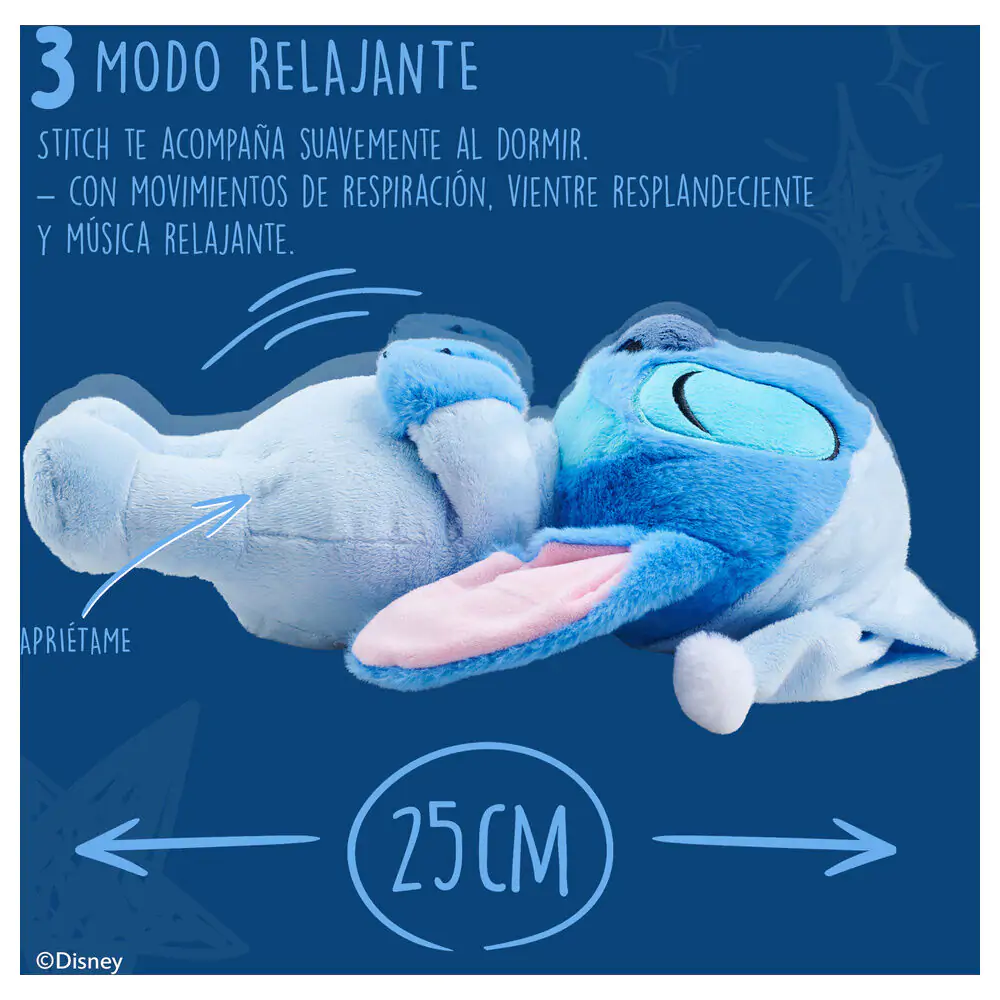 Disney Stitch Sleepy plush toy 31cm with sound product photo