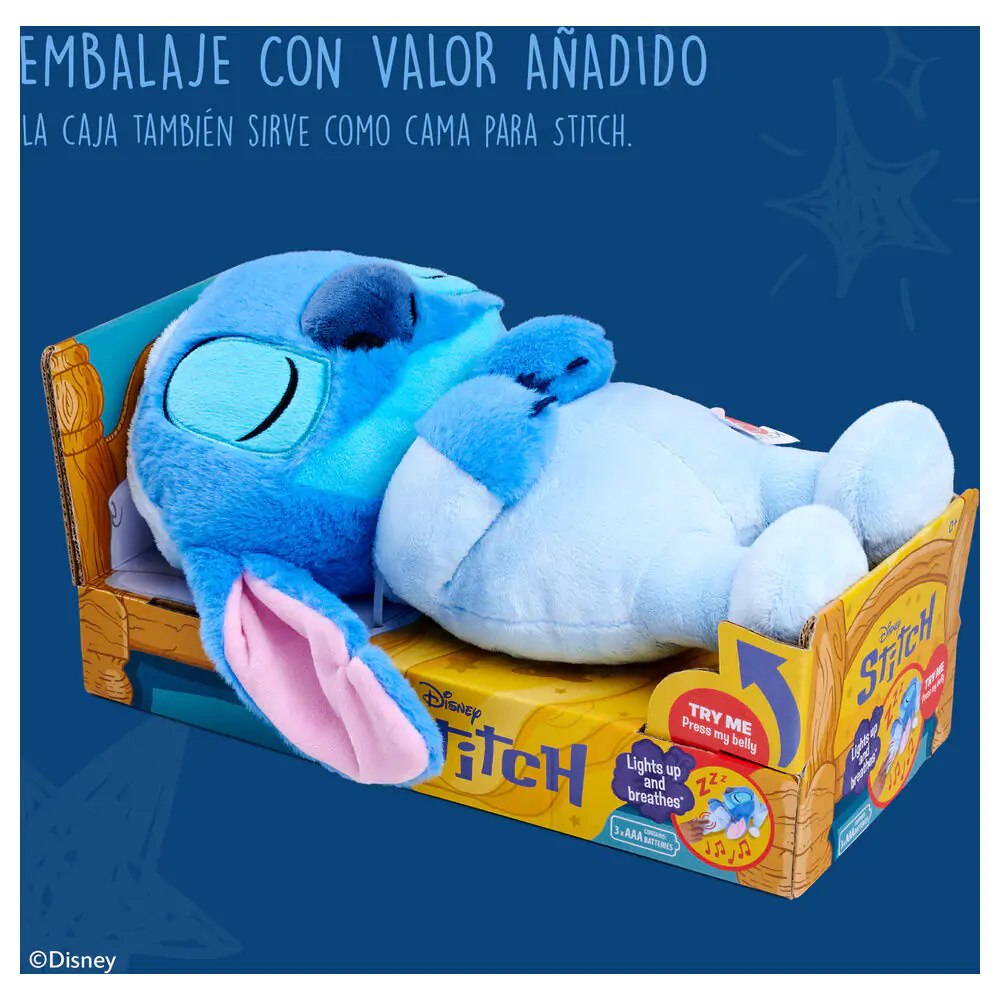 Disney Stitch Sleepy plush toy 31cm with sound product photo