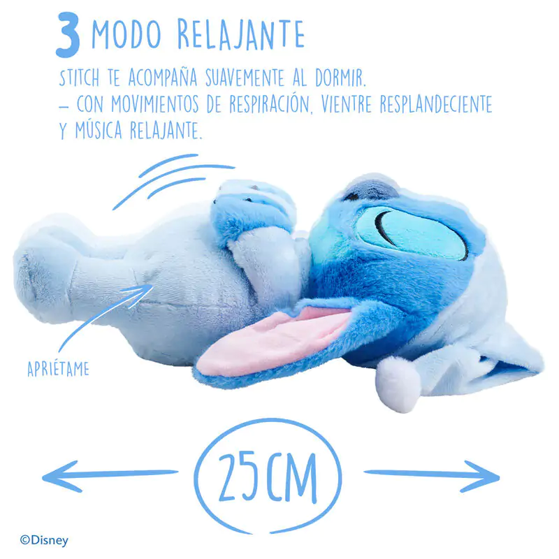 Disney Stitch Sleepy plush toy 31cm with sound product photo