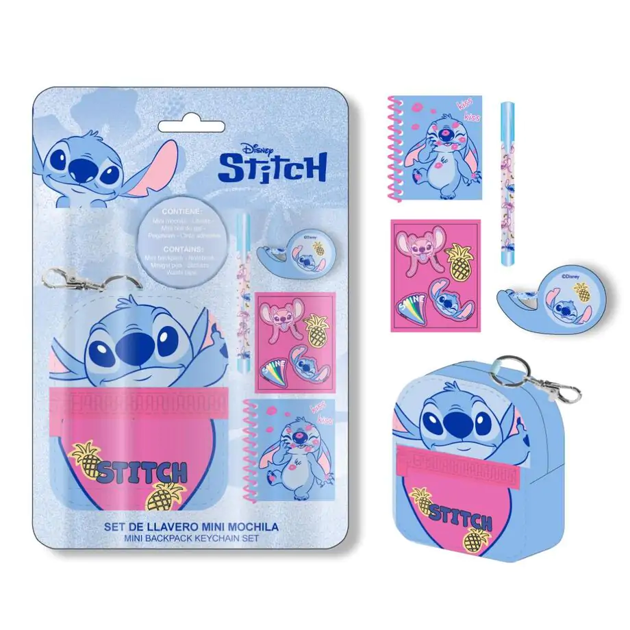 Disney Stitch Stationery mini backpack set product photo