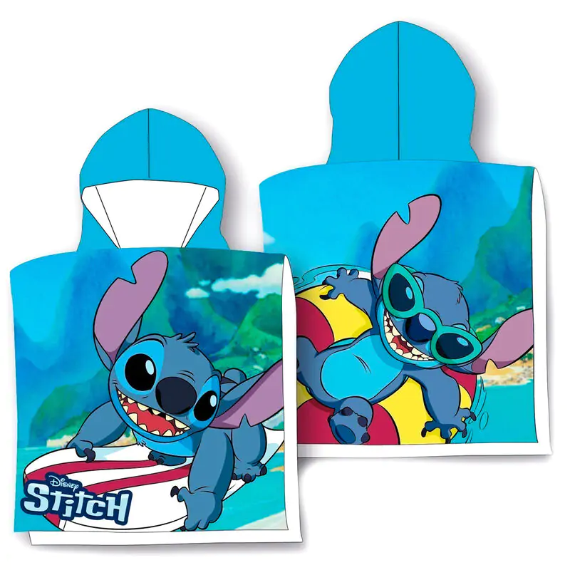 Disney Stitch Surf cotton poncho towel termékfotó