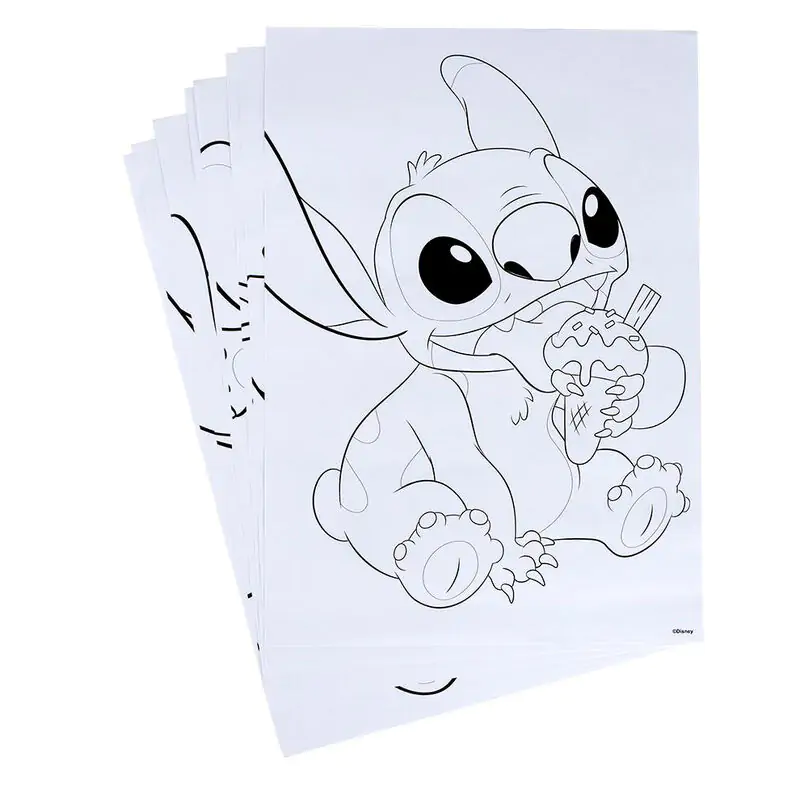 Disney Stitch colouring stationery set product photo