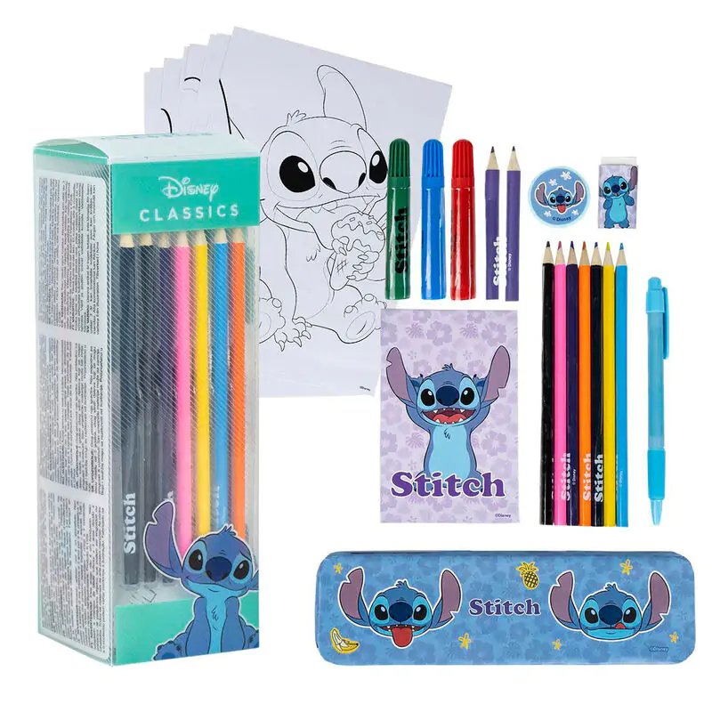 Disney Stitch colouring stationery set termékfotó