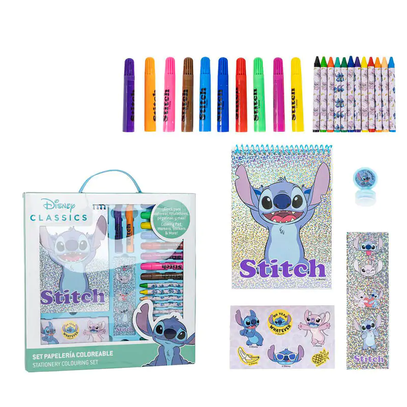 Disney Stitch colouring stationery set product photo