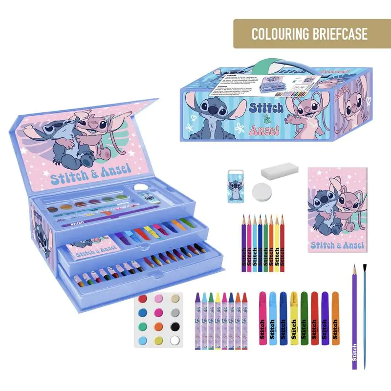 Disney Stitch colouring stationery case termékfotó