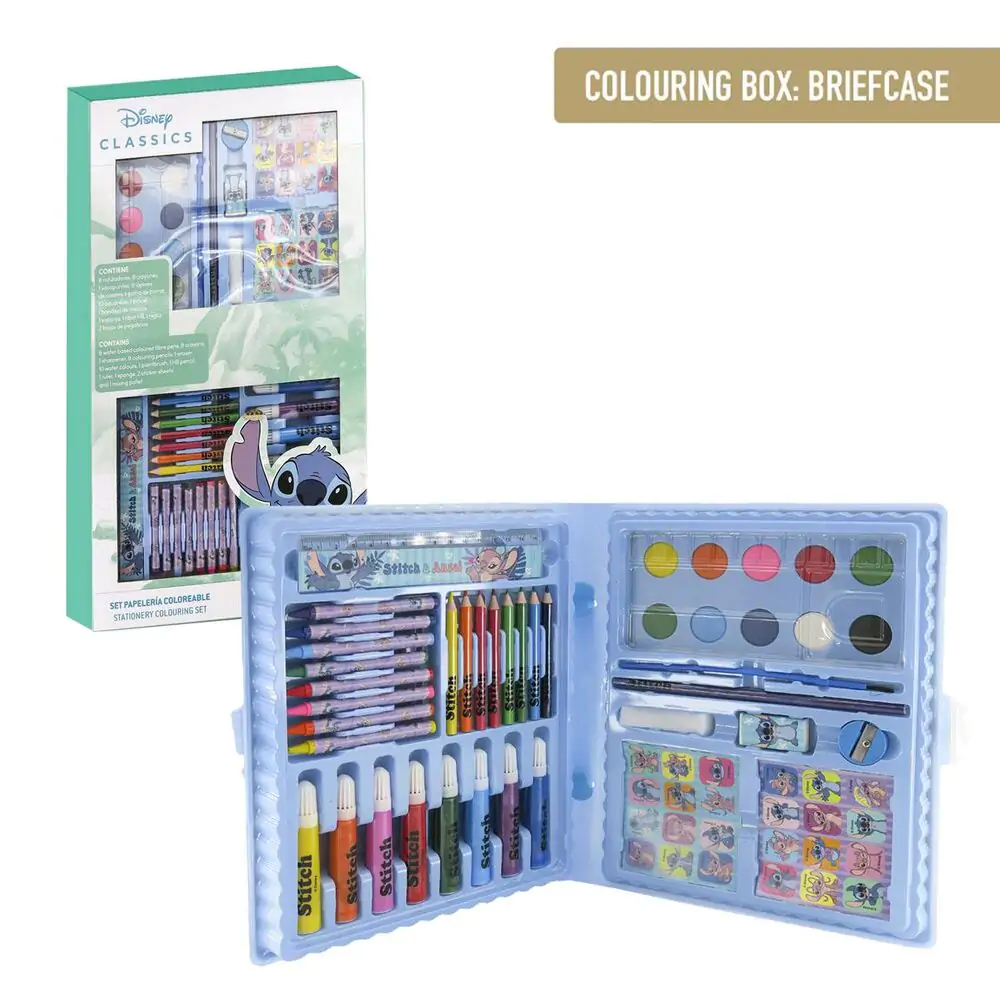 Disney Stitch colouring stationery set product photo