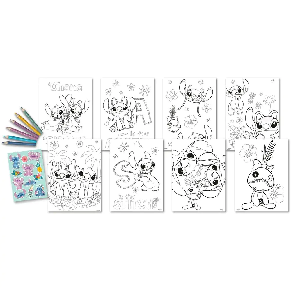 Disney Stitch colouring set product photo