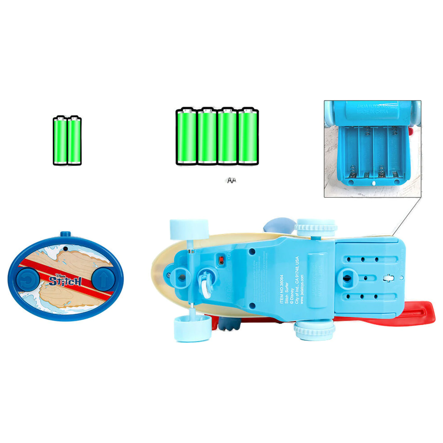 Disney Stitch Radio-controlled surfboard product photo