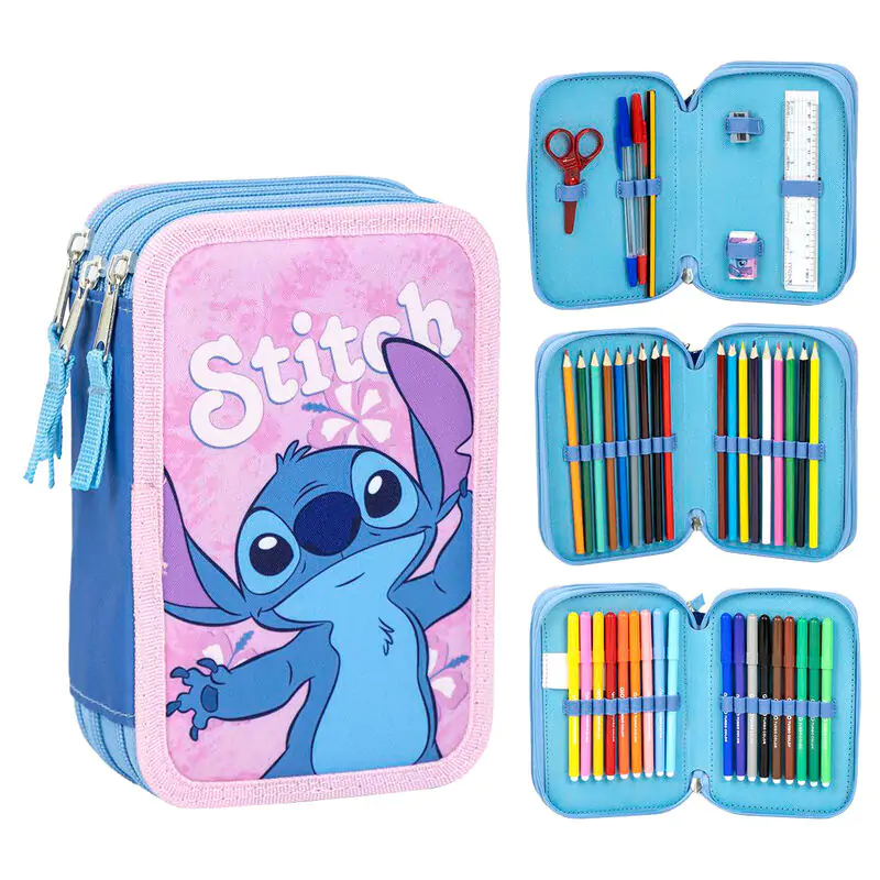 Disney Stitch triple pencil case termékfotó