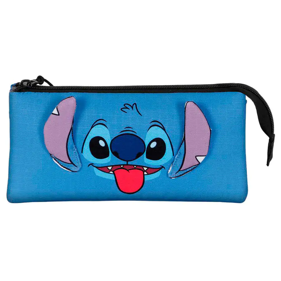 Disney Stitch Tongue triple pencil case product photo