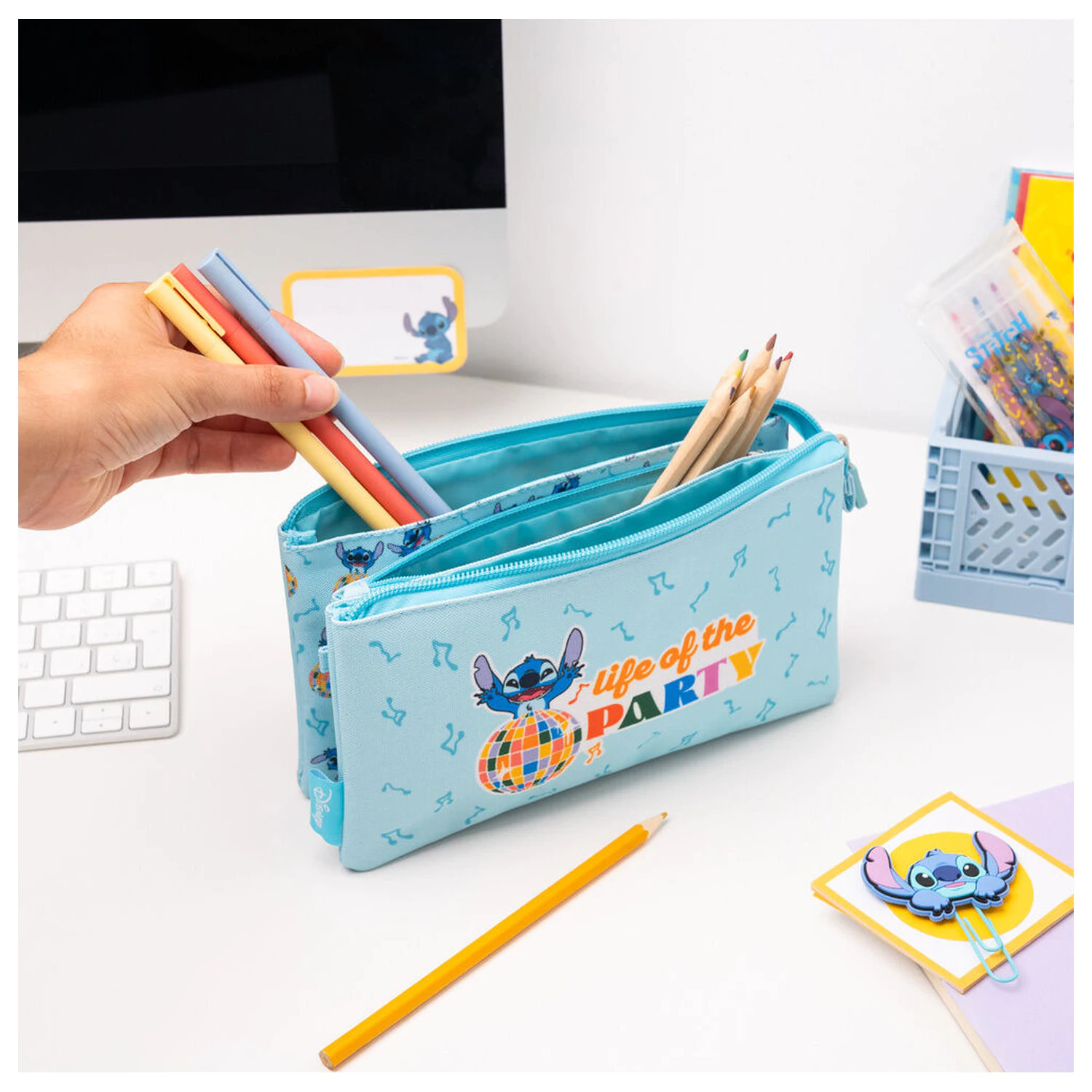 Disney Stitch triple pencil case product photo