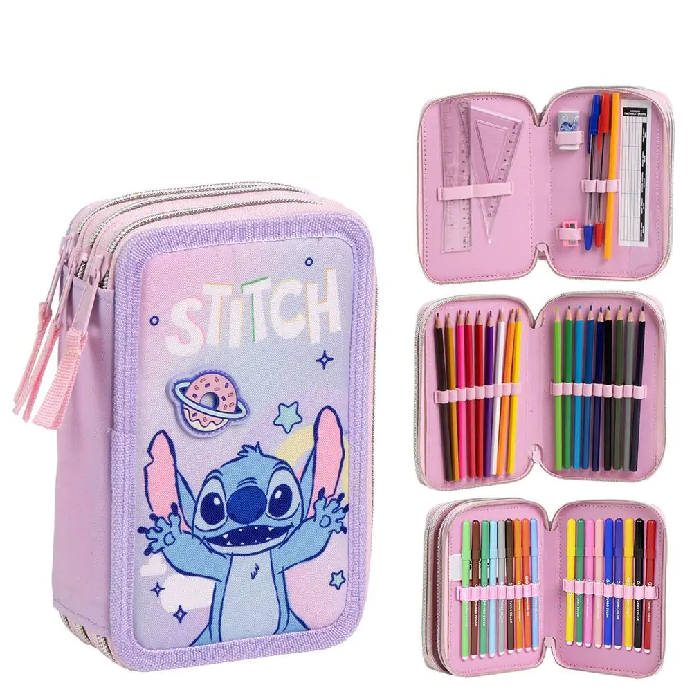 Disney Stitch triple pencil case product photo