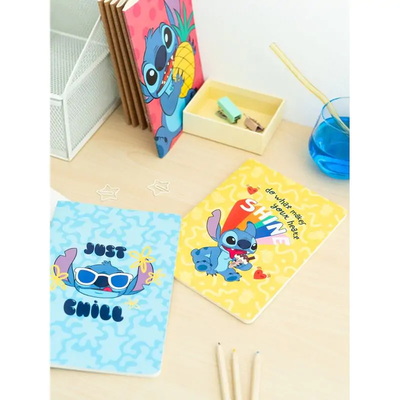 Disney Stitch Tropical pack 3 A5 notebooks product photo