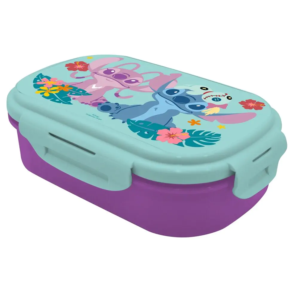 Disney Stitch lunch box + cutlery product photo