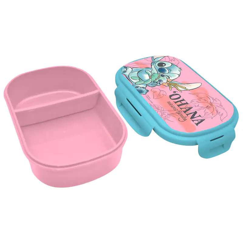 Disney Stitch lunch box + cutlery product photo