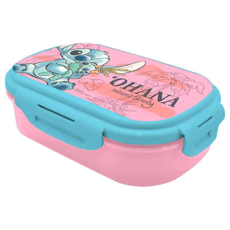 Disney Stitch lunch box + cutlery product photo