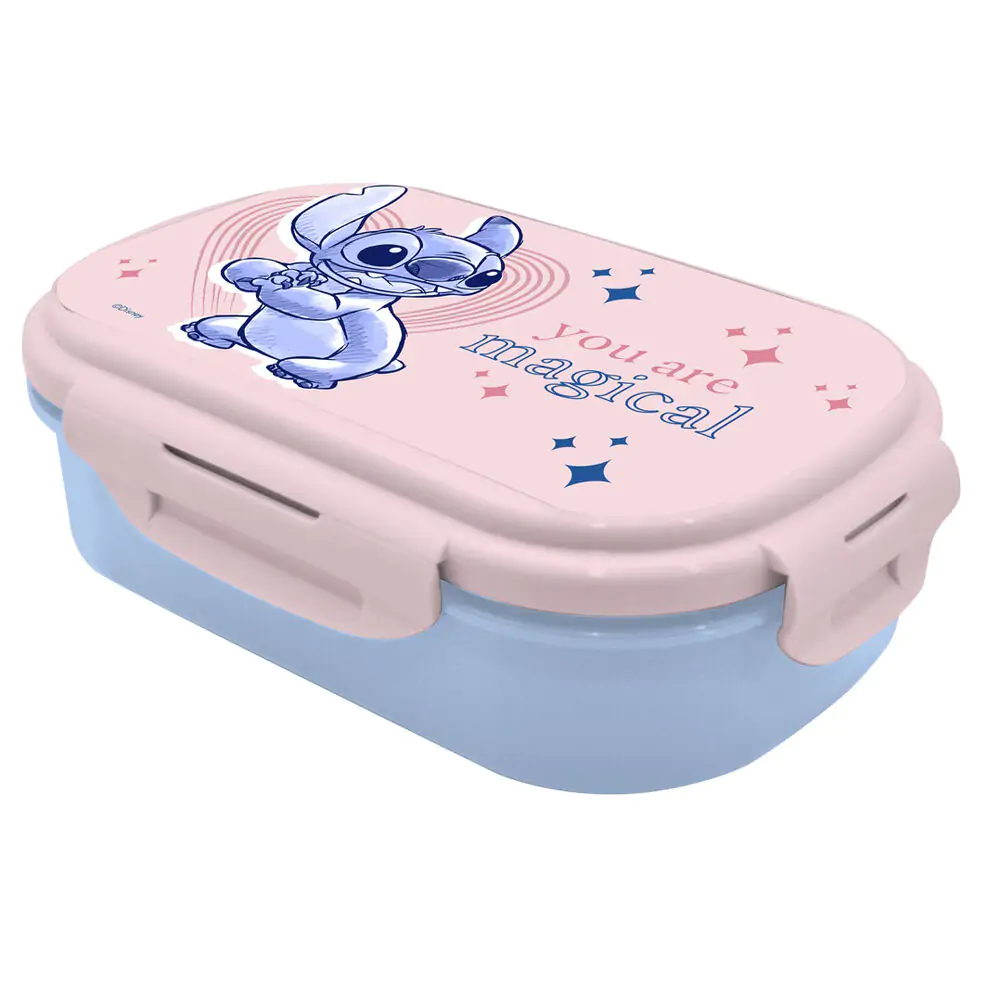 Disney Stitch lunch box + cutlery termékfotó