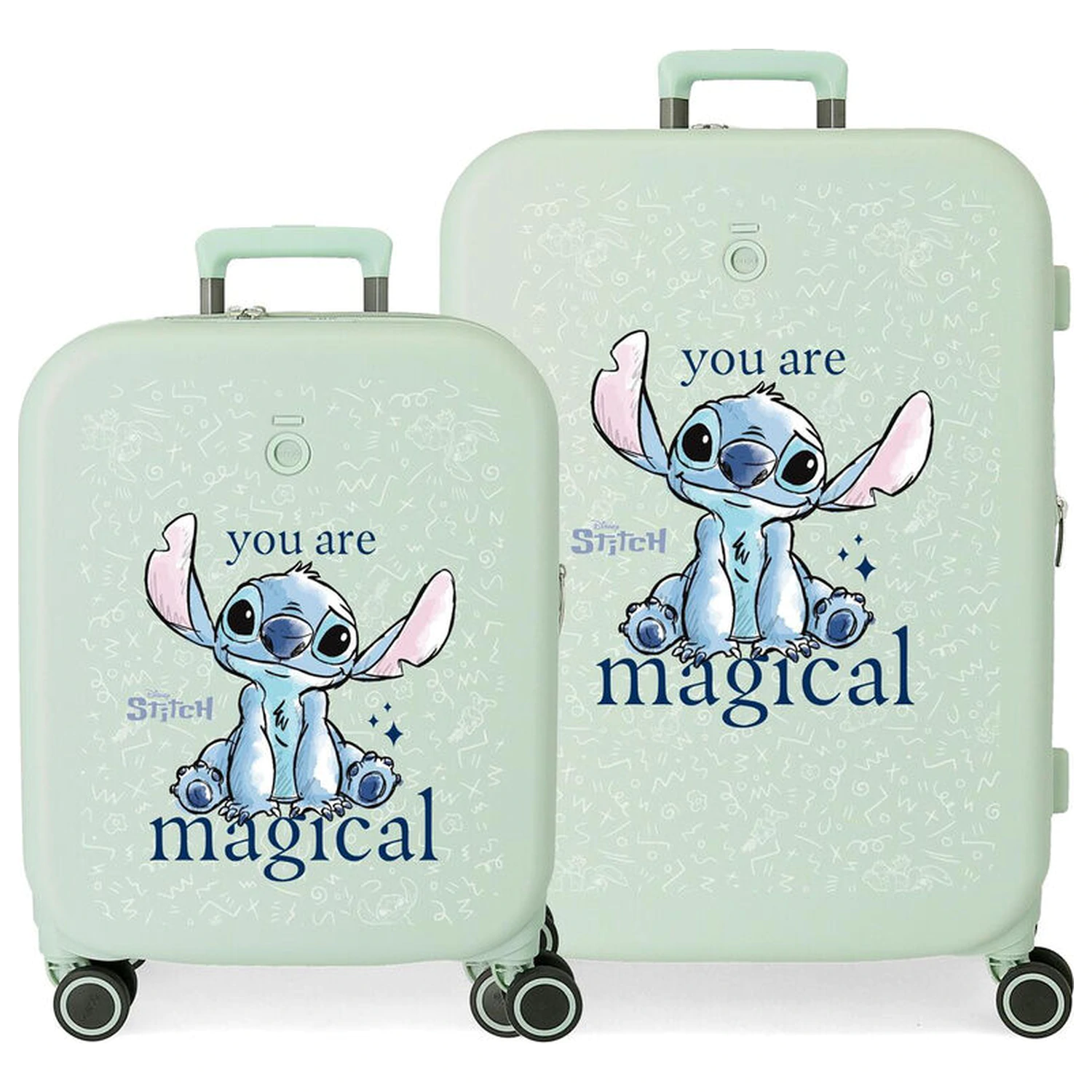 Disney Stitch You Are Magical Set 2 ABS trolley suitcases 55-70cm product photo
