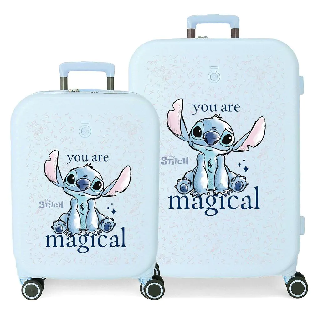 Disney Stitch You Are Magical ABS pack 2 trolley suitcases product photo