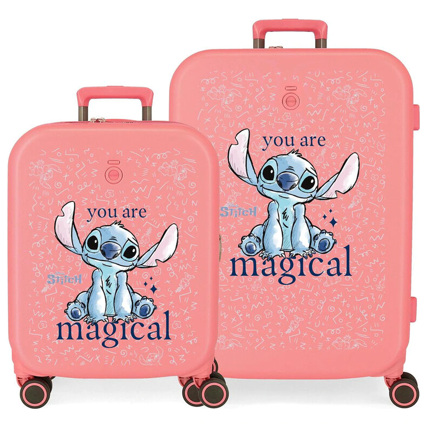 Disney Stitch You Are Magical Set 2 ABS trolley suitcases 55-70cm product photo
