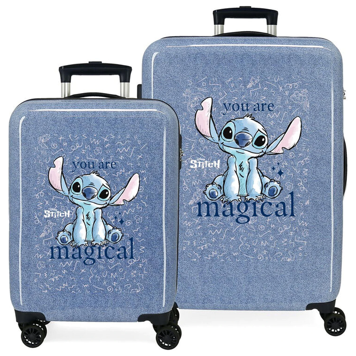 Disney Stitch You Are Magical Set 2 ABS trolley suitcases 55-65cm product photo