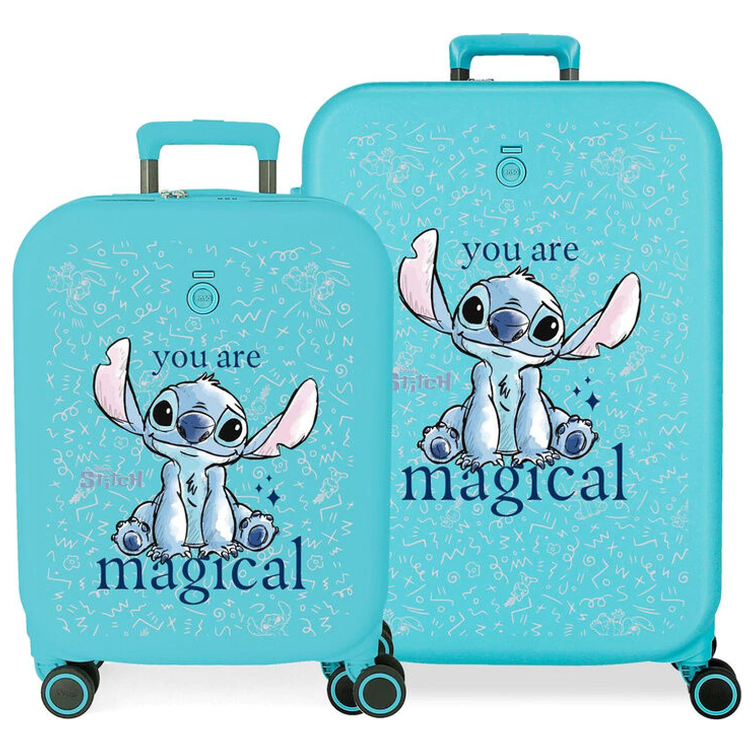 Disney Stitch You Are Magical Set 2 ABS trolley suitcases 55-70cm product photo
