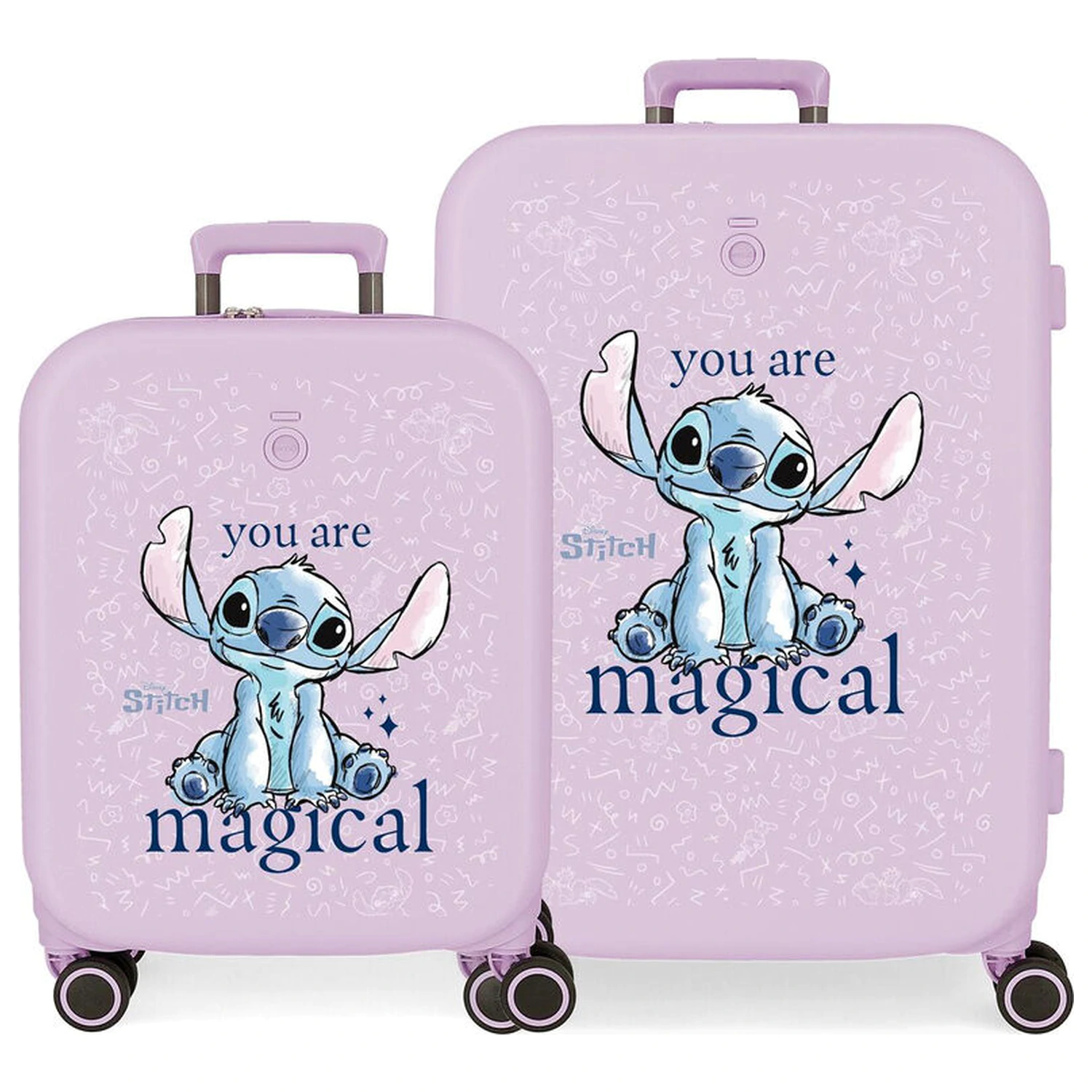Disney Stitch You Are Magical Set 2 ABS trolley suitcases 55-70cm product photo